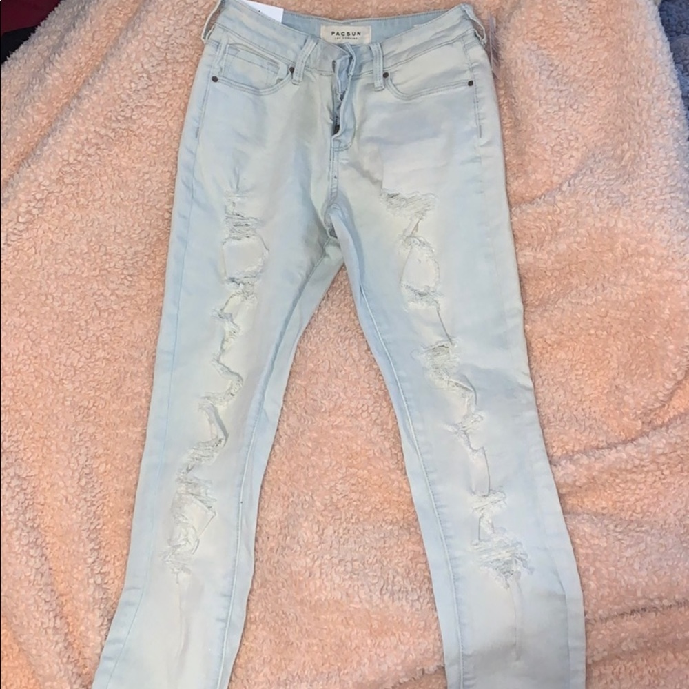 PacSun super lightwash skinny jeans